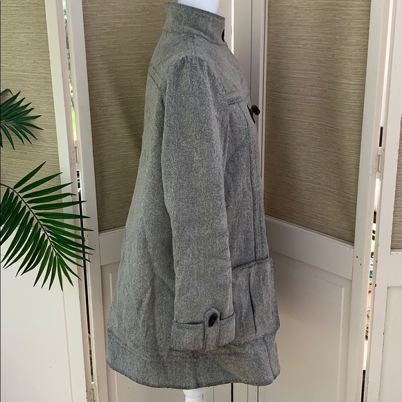 Old Navy Grey Duffel Coat, Heavy Warm Coat, Winter Duffel Coat, Long Coat - Picture 14 of 16